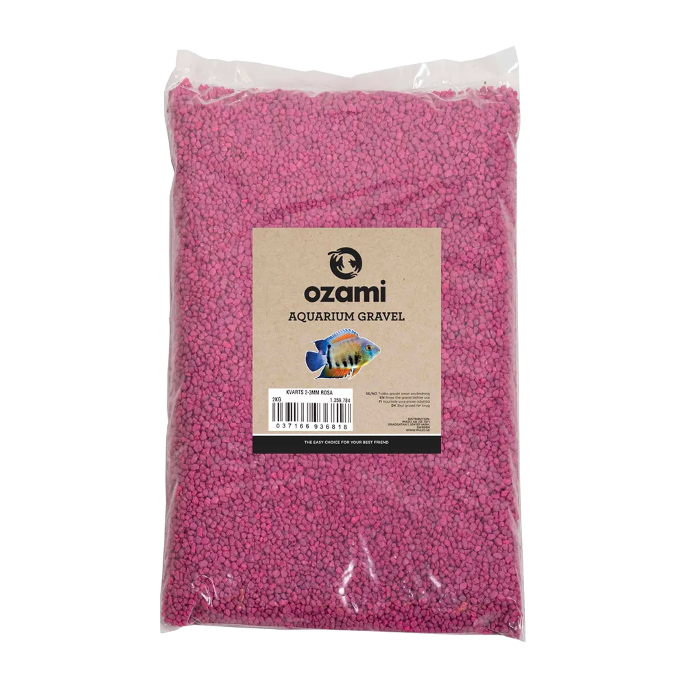 Ozami Aquarium Gravel 2–3 mm rosa - 2 KG