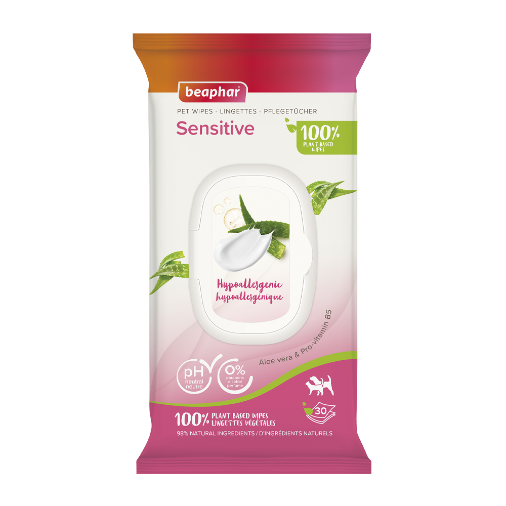 Bio Pet Wipes Sensitive - 30 Pack