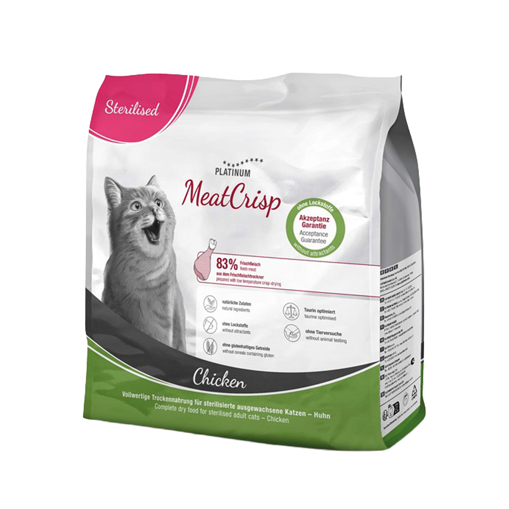 Platinum Cat Meatcrisp Sterilised Chicken - 0,4 KG