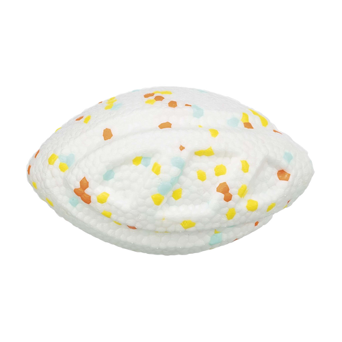 Light & Strong, rugbyboll, EPS, 12,5 cm, vit/flerfärgad