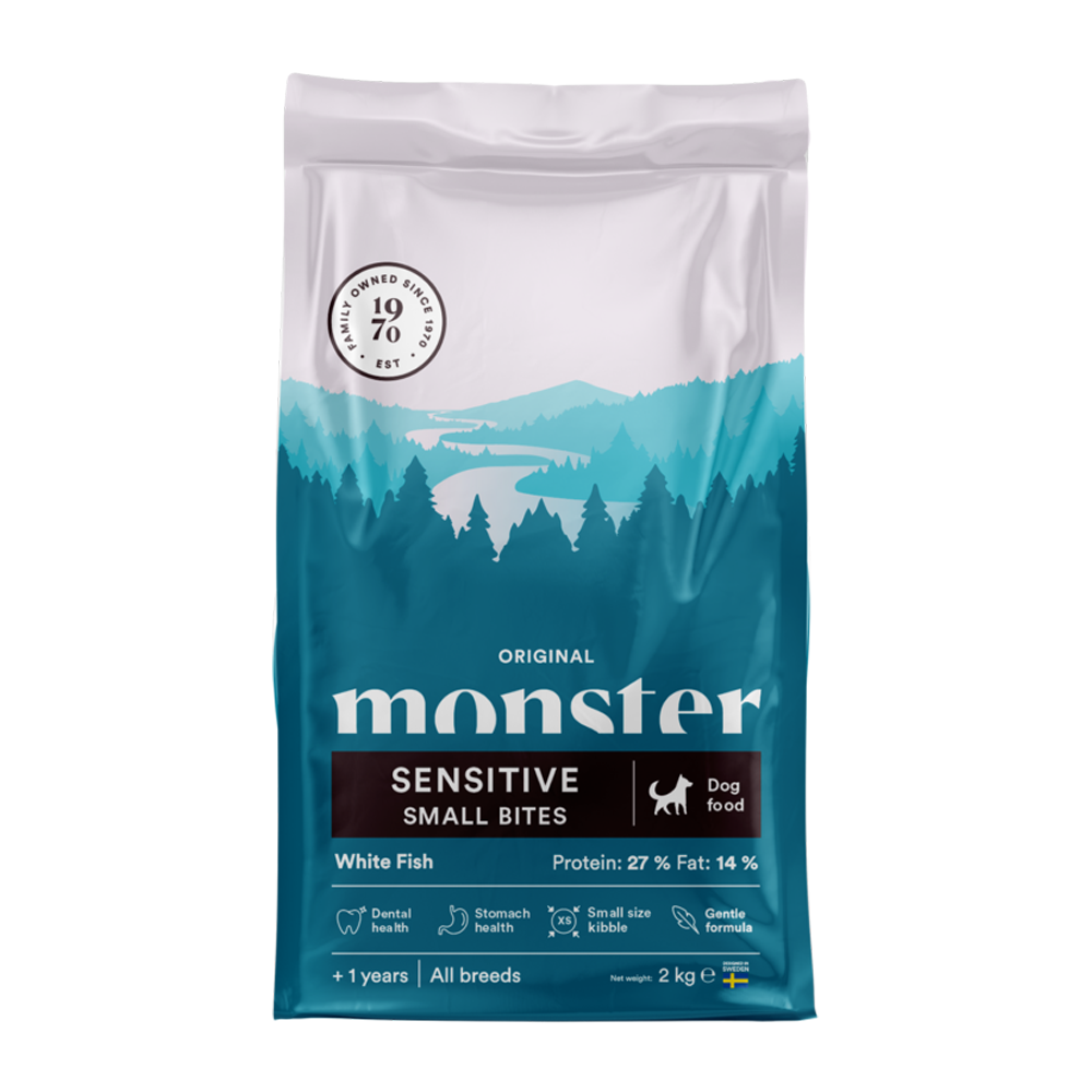 Monster Dog Orig. Sens. White Fish Small Bites - 2 KG