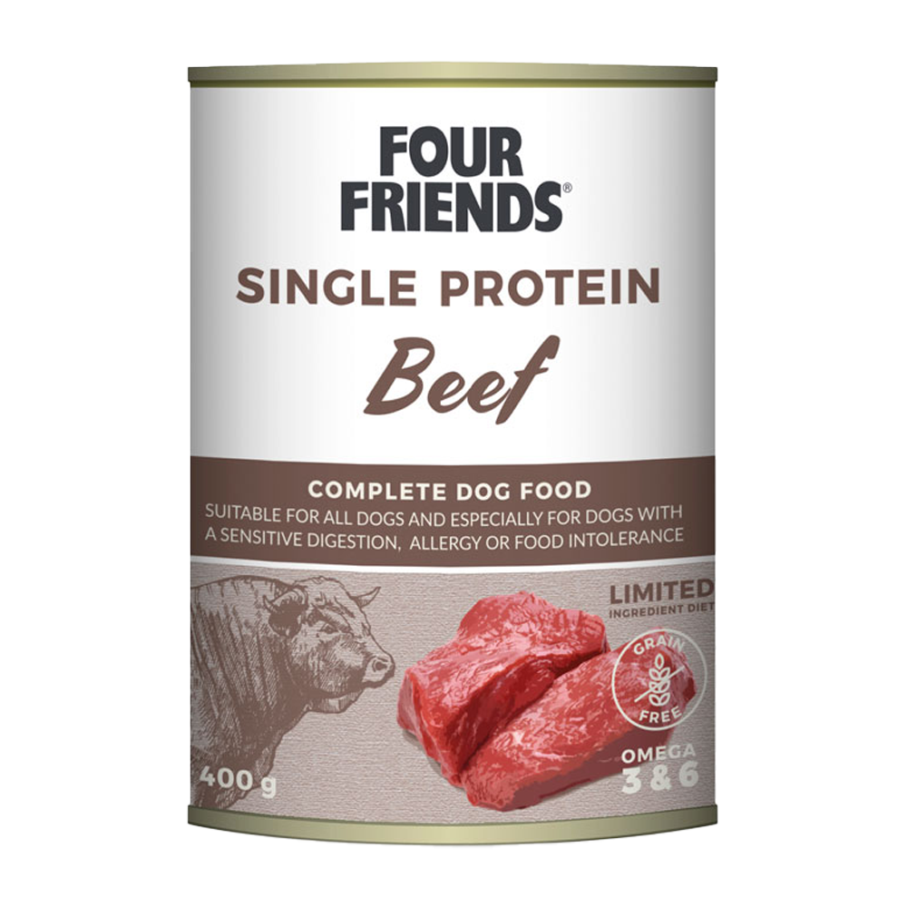 FourFriends Dog Beef Can- 400 g