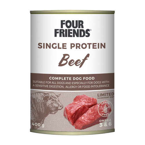 FourFriends Dog Beef Can- 400 g
