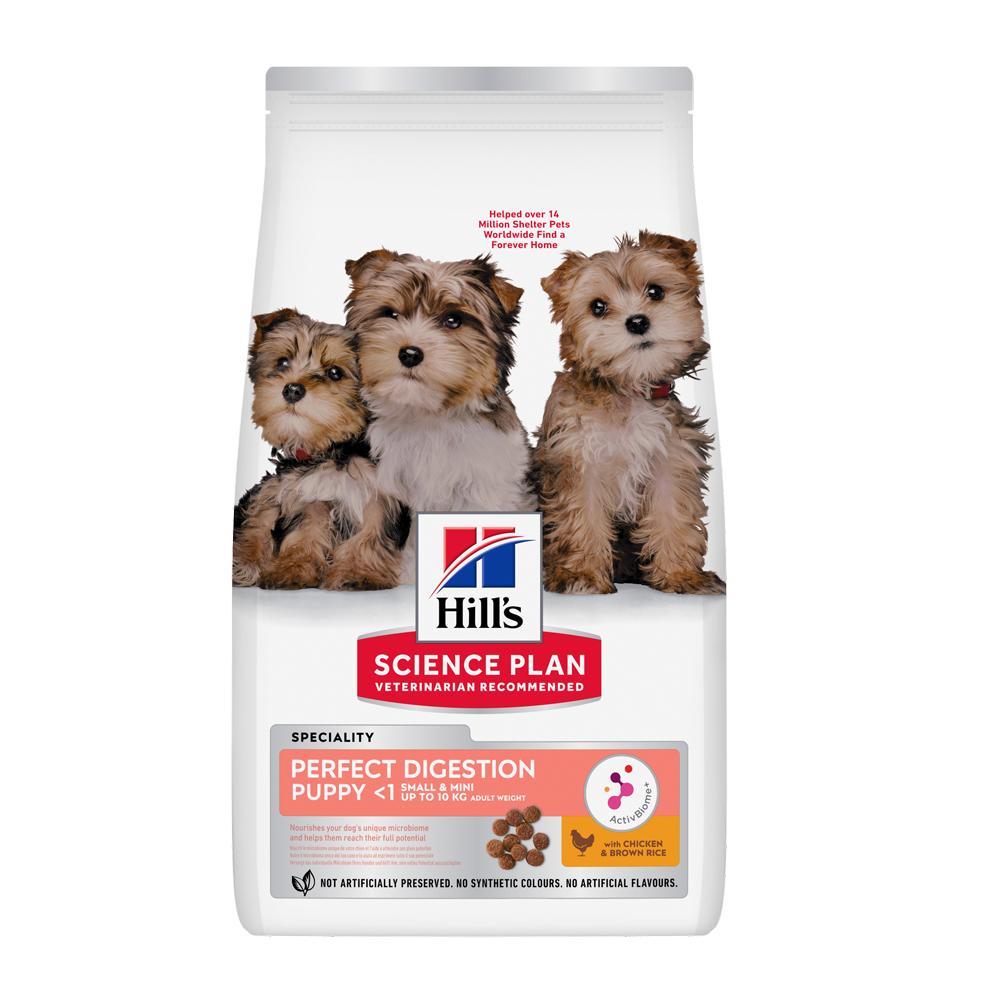 Science Plan Puppy Perfect Digestion Small&mini With Chicken & Brown Rice