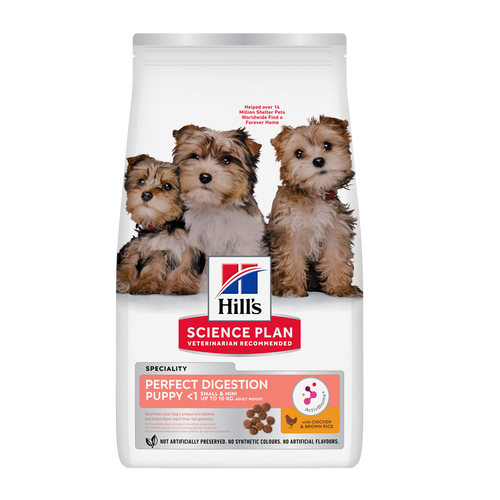 Science Plan Puppy Perfect Digestion Small&mini With Chicken & Brown Rice
