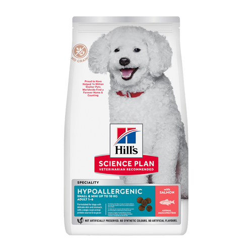 Science Plan Canine Adult Hypoallergenic Small&mini Salmon - 1.5 KG