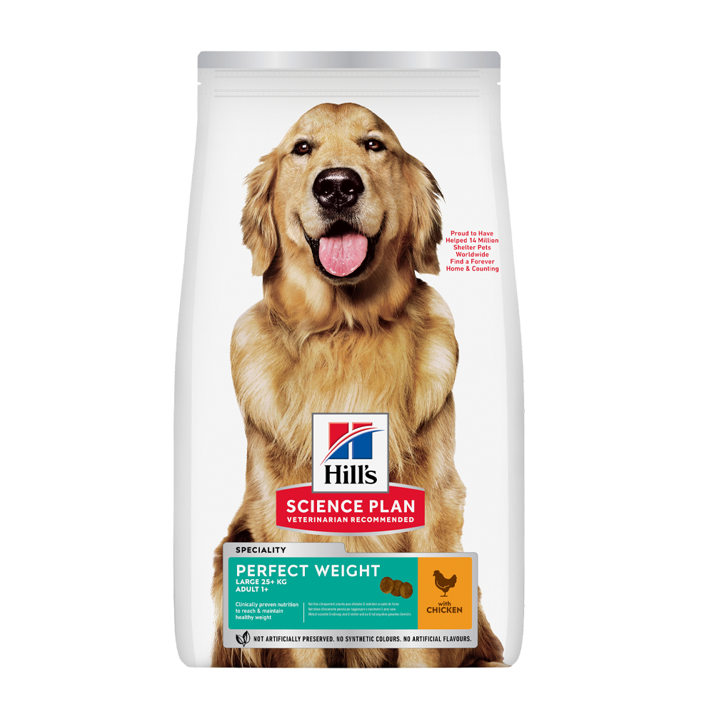 Science Plan Canine Adult Perfect Weight Large Breed Chicken - 12 KG