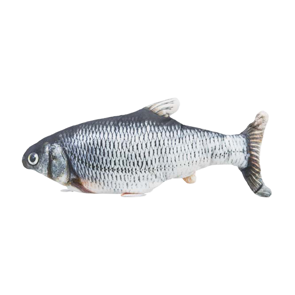 Fisk Sprattlande Tyg Catnip - 30 CM