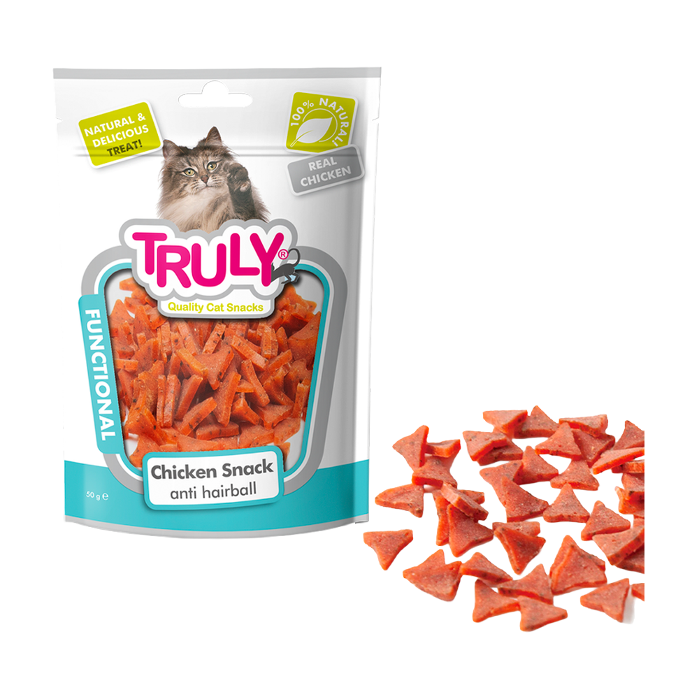 Truly Cat Chicken Snacks Anti Hairball - 50 G