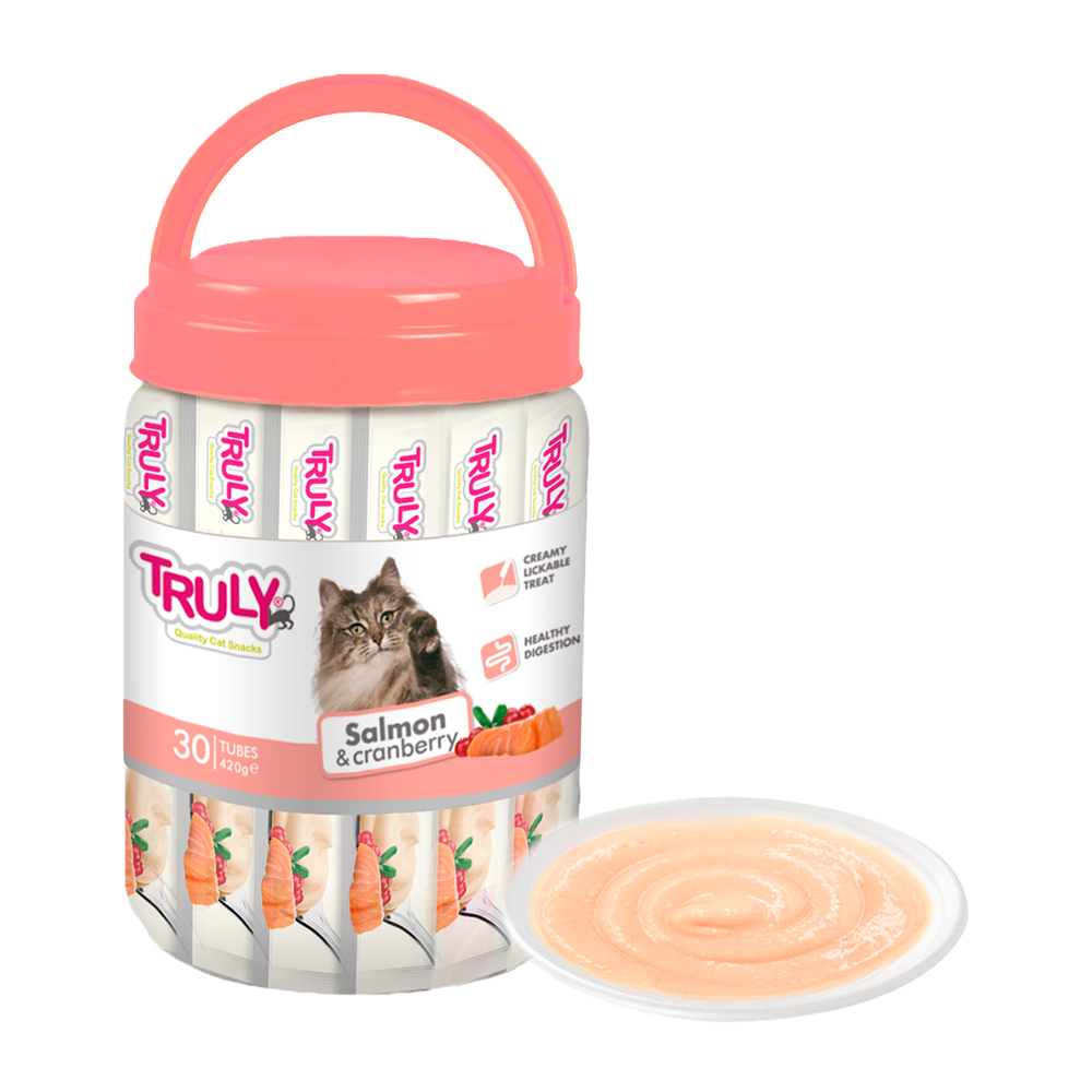 Truly Cat Creamy Lickable Salmon & Cranberry - 420 G