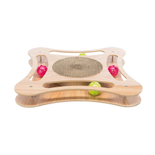 Aktivetetsleksak med Utbytbar Pappklös Trä - 35x4x35 CM