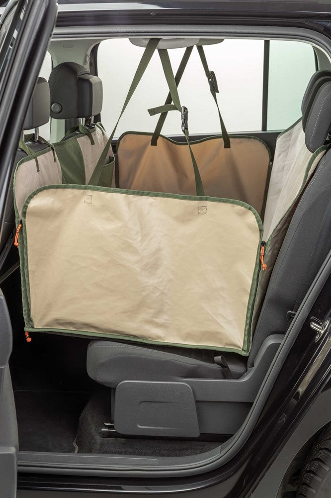 Bilskydd med vändbar filt, 1.61 × 2.1 m, olivgrön/beige