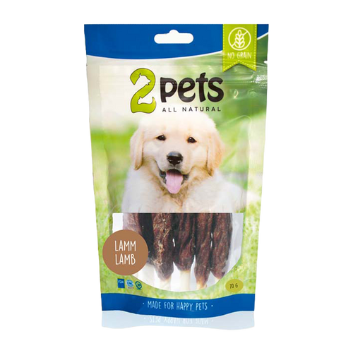 2PETS Tuggpinne M Lamm - 12 CM - 6 PACK