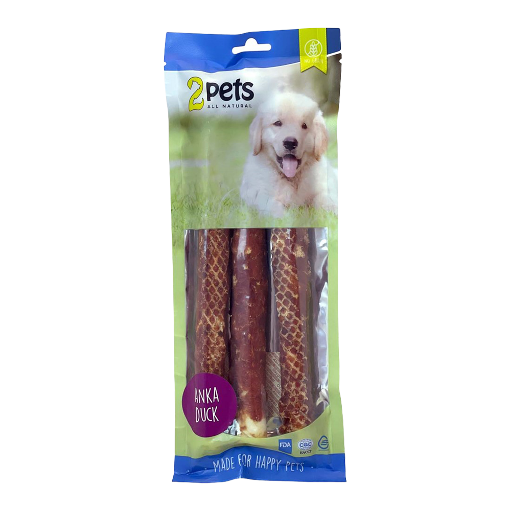 2PETS Tuggrulle M Ankfilé - 28 CM - 3 PACK