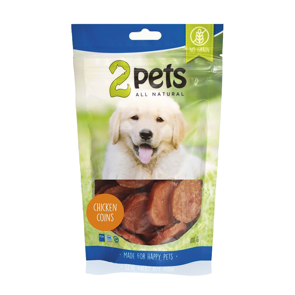 2PETS Dogsnack Chicken Coins - 100 G