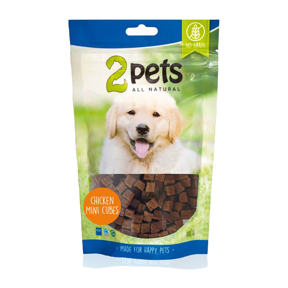 2PETS Dogsnack Chicken Minicubes