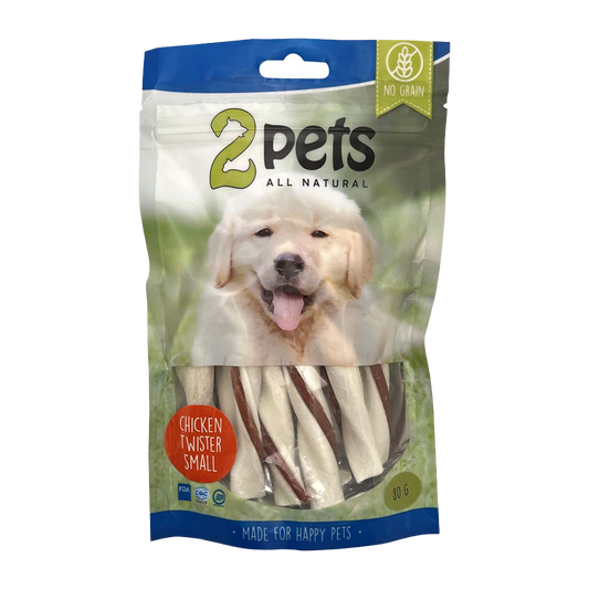 2PETS Tuggtwister M Kycklingfilé Small - 80 G