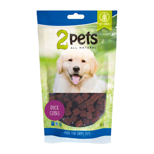 2PETS Dogsnack Duck Cubes - 100 G