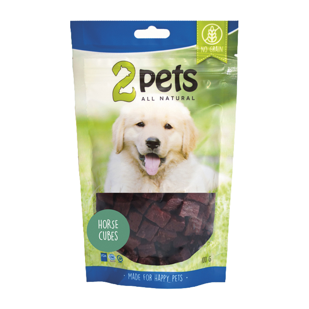 2PETS Dogsnack Horse Cubes - 100 G