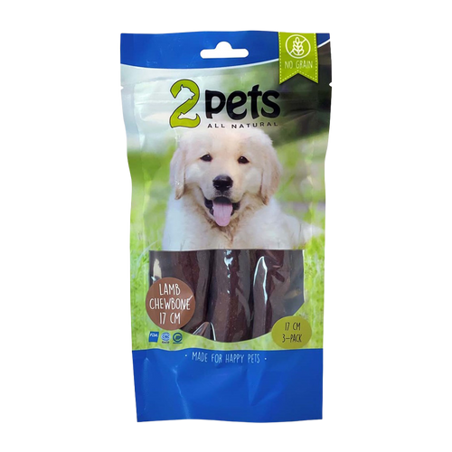 2PETS Tuggrulle M Lamm - 17 CM - 3 PACK