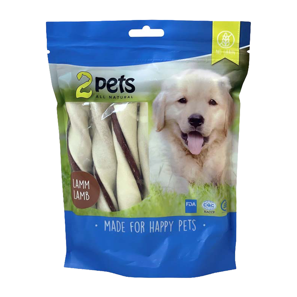2PETS Tuggtwister M Lamm Medium - 170 G