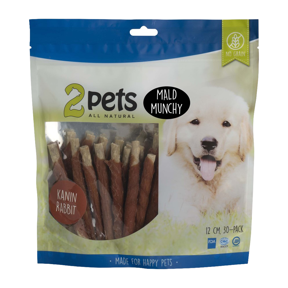 2PETS Tuggpinne Mald Kanin - 12 CM - 30 PACK