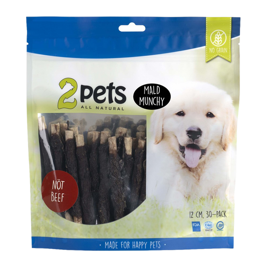 2PETS Tuggpinne Mald Nötkött - 12 CM - 30 PACK