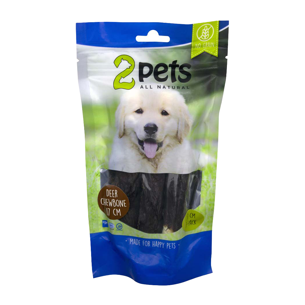 2PETS Tuggrulle M Hjort - 17 CM - 3 PACK