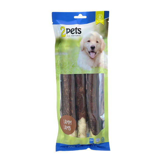 2PETS Tuggrulle M Lamm - 28 CM - 3 PACK