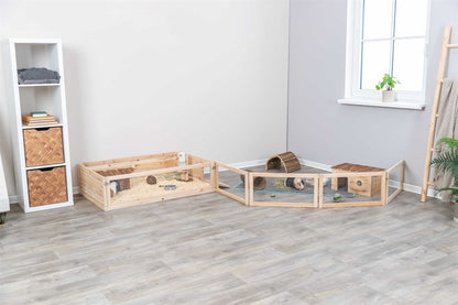 Innehage Marsvin Trä i 4 delar