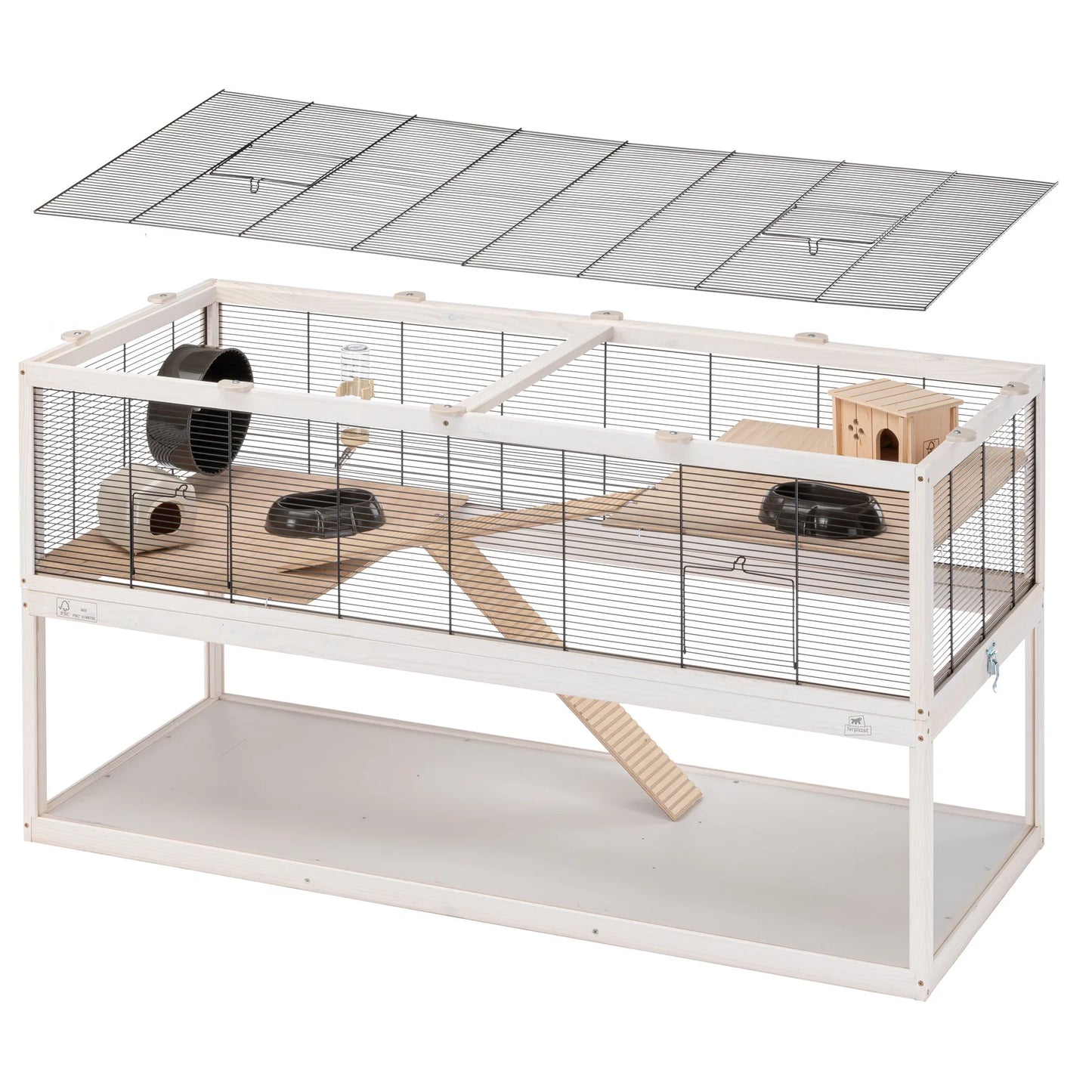 Smådjursbur Domster 120 - Svart