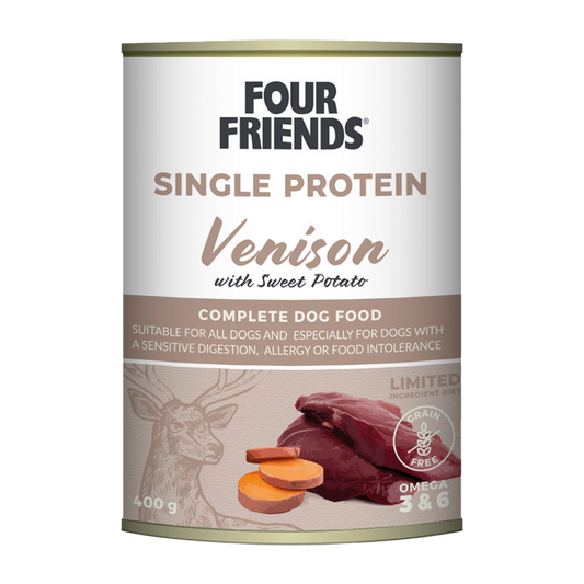 FourFriends Dog Venison & Sweet Potato Can - 400 g