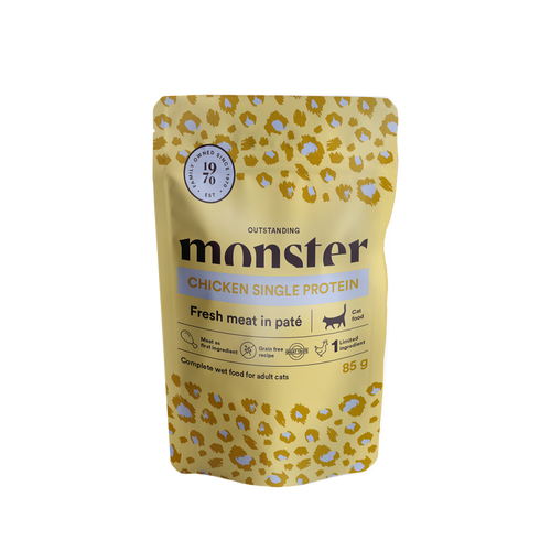 Monster Cat Pouches Adult Chicken 85 g (8-pack)