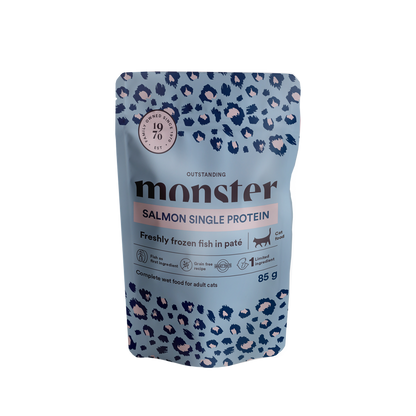 Monster Cat Pouches Adult Salmon - 85 G (8pack)