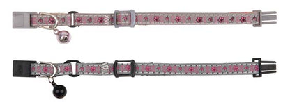 Junior Halsband Blommotiv Reflex Snabblås Bjällra Nylon