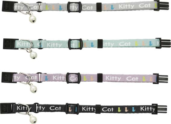 Junior Halsband Kitty Cat Snabblås Bjällra Resår Nylon