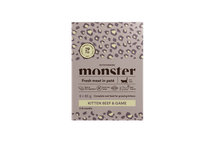 Monster Cat Pouches Kitten Beef/ Game - 85 G