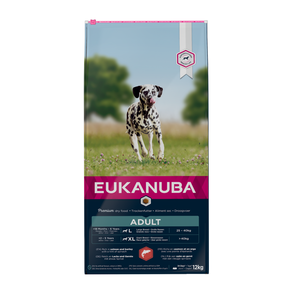 Euk Dog Ad Large Salmon & Barley - 12 KG