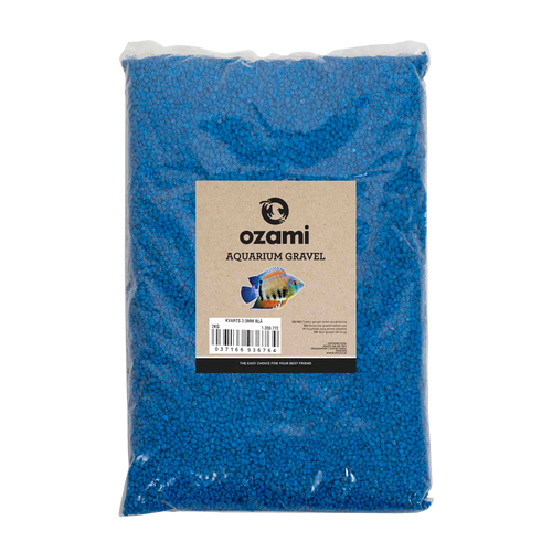 Ozami Aquarium Gravel 2–3 mm blå - 2 KG