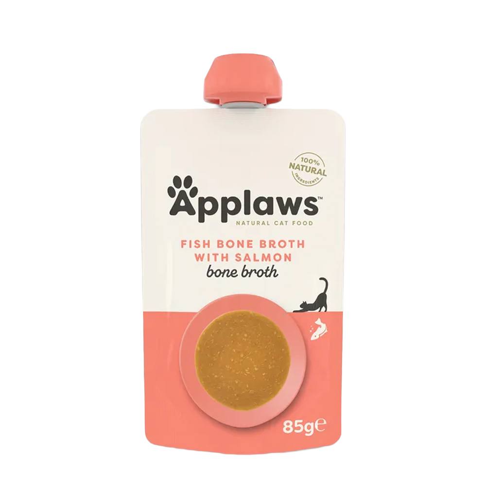 Applaws kattmat med lax i buljong - 85 G