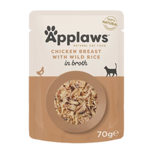 Applaws Katt Påse Chicken & Wildrice - 12X70 G