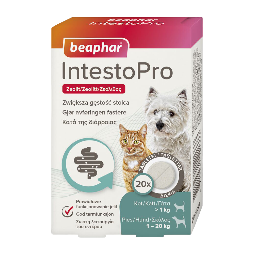 Intestopro Tabletter Hund/Katt - 20 KG