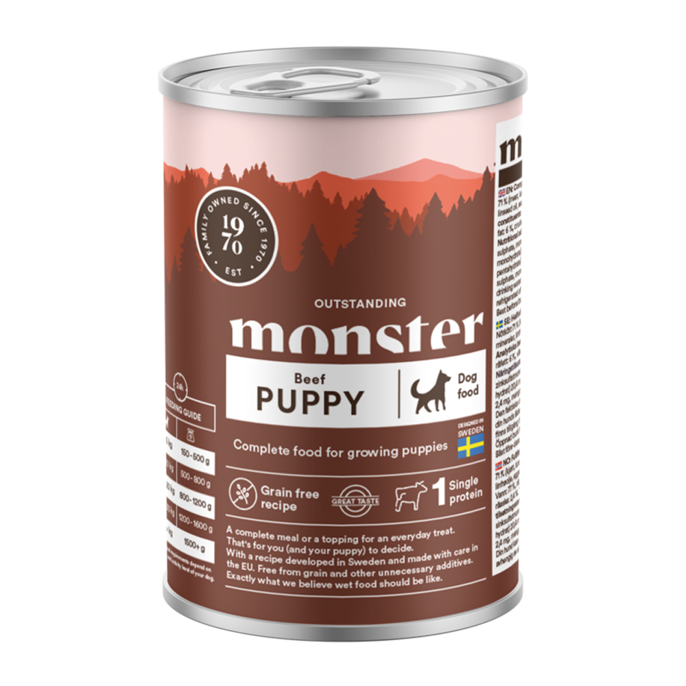 Monster Dog Puppy Beef Burk - 400 G