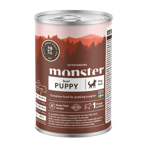 Monster Dog Puppy Beef Burk - 400 G