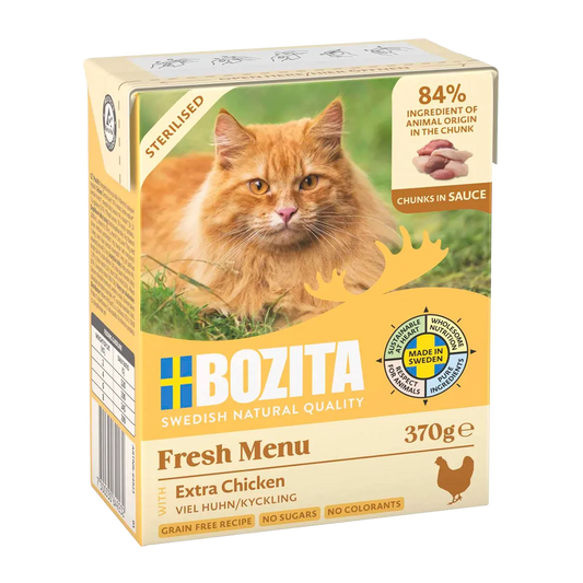 Bozita C Sterilised Ex Chicken In Sauce Tetra - 370 G