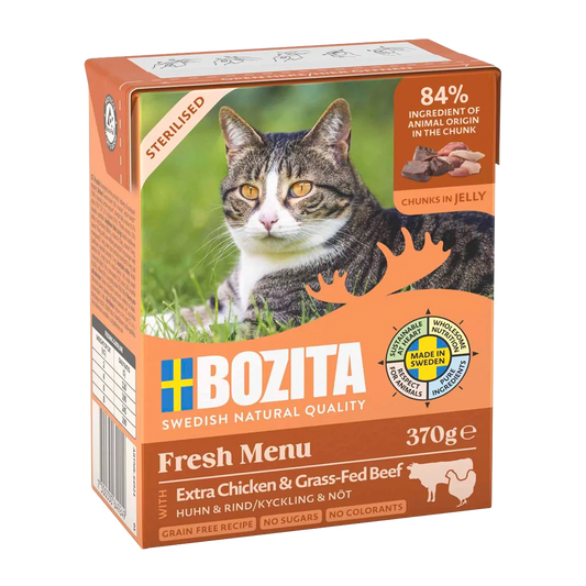 Bozita Cat Sterilised Chick & Beef In Jel Tetra - 370 G