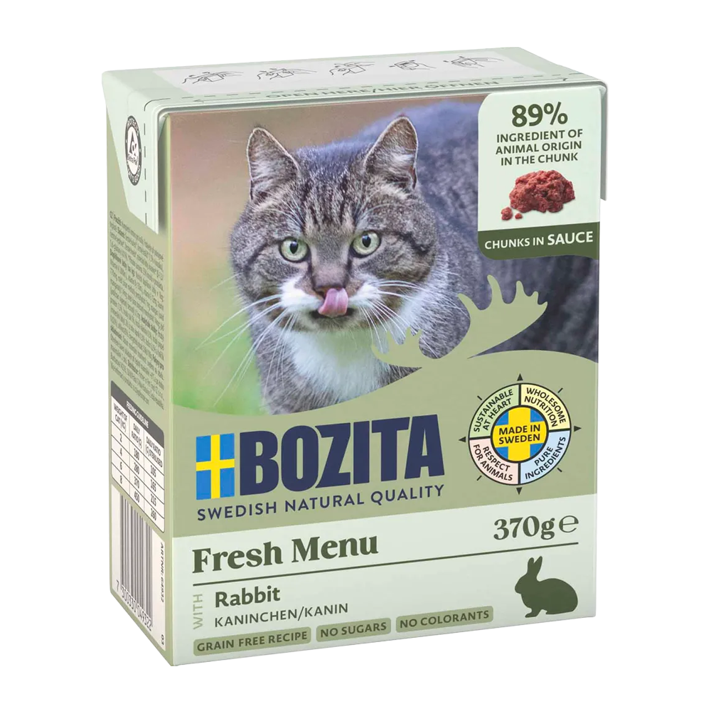 Bozita Bitar i Sås med Kanin - 370 G