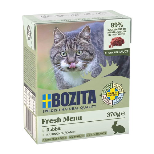 Bozita Bitar i Sås med Kanin - 370 G