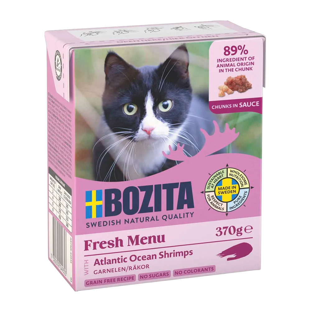 Bozita Bitar i Sås med Räkor - 370G