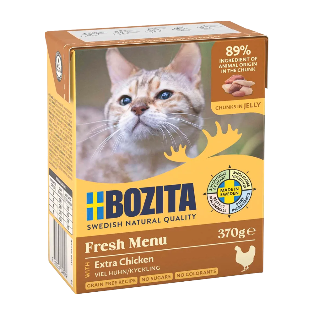 Bozita Bitar i Gelé med Kyckling - 370 G